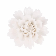 Porcelain Flowers Decor Wall Crafts Figurines Minicold Decoration Peony Home White Ceramic Creative