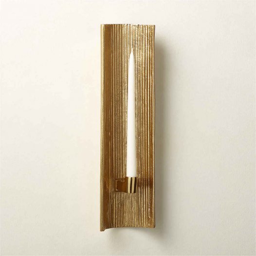 Ripple Messing Wandleuchter Taper Kerzenhalter