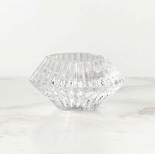 Bordázott üveg reverzibilis gyertyatartó