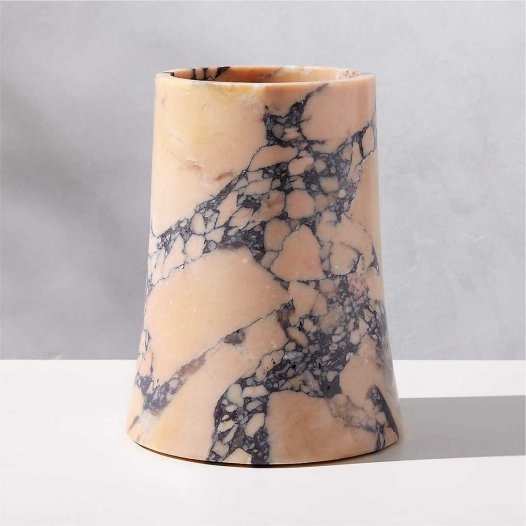 Lilla breccia marmor vase