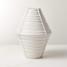 Vaso bianco testurato