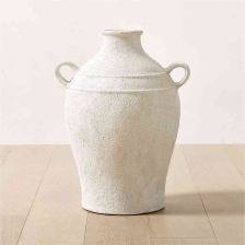 WHITE JUG VASE TALL