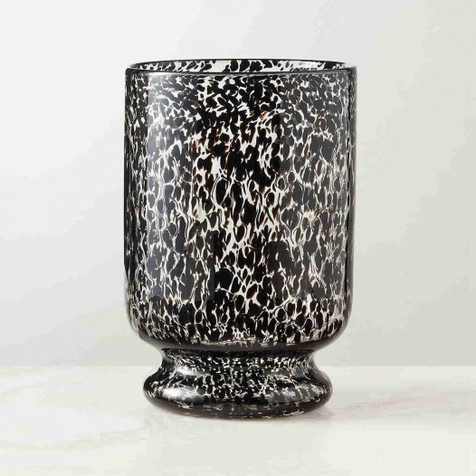 Glas orkan lysestager lille