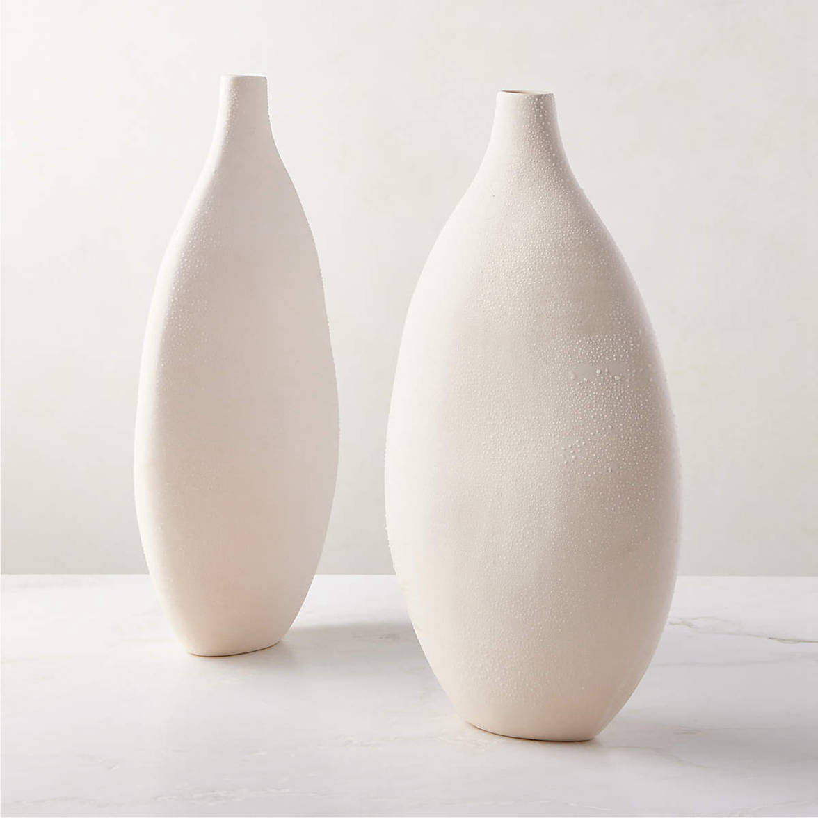 Vaso ceramico bianco caldo alto