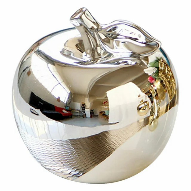 Figura di mela figurina ceramica statue scultura in porcellana fruits di carta eve figurine da collezione vetro di Natale