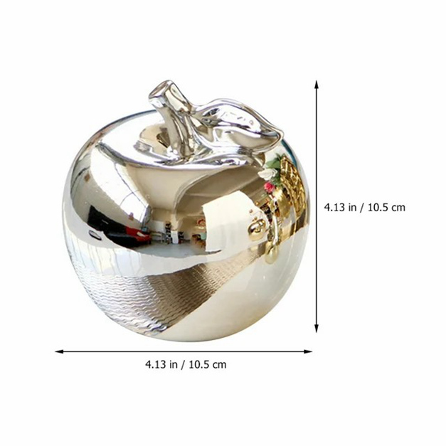 Figura di mela figurina ceramica statue scultura in porcellana fruits di carta eve figurine da collezione vetro di Natale