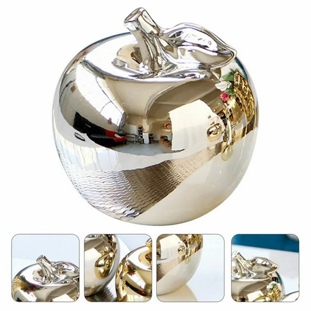 Figura di mela figurina ceramica statue scultura in porcellana fruits di carta eve figurine da collezione vetro di Natale