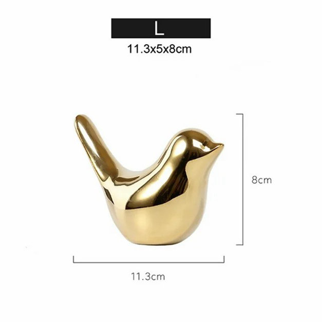 2x figurine della casa statue di uccelli in ceramica moderna scultura animale ceramica