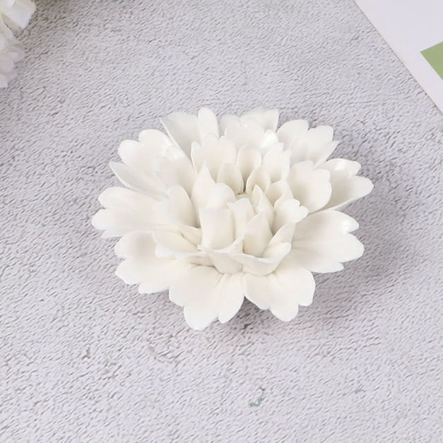 Fiori di porcellana decorazioni da parete artigianato figurine decorazioni minicold peonia casa ceramica bianca creativa