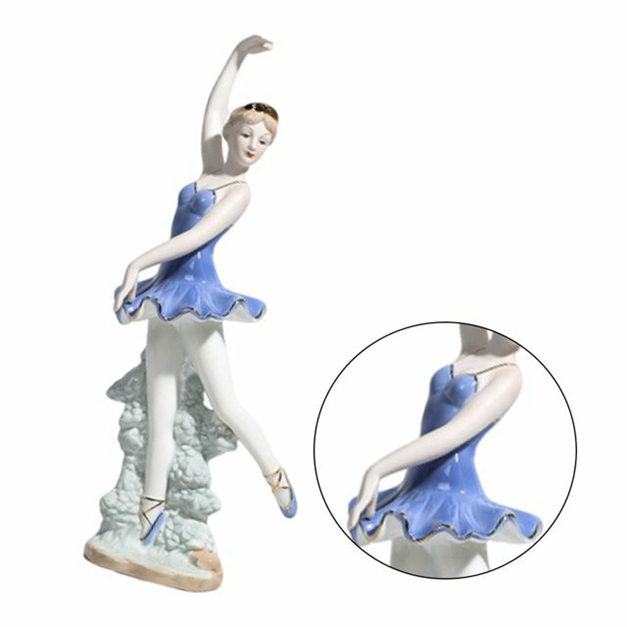 Statue lady ceramic figurine sculture da ragazza ballerino figura figura figurine mary sculture europee figurine artigianato